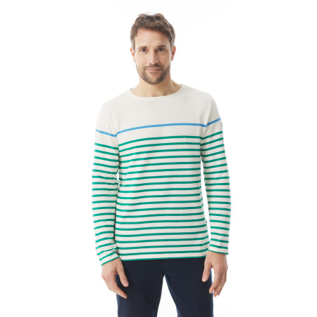 Marinière homme vert et bleu | Mousqueton