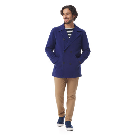 Caban mi-saison homme bleu régate | Mousqueton