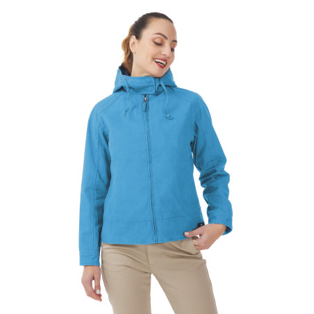 Veste à capuche mi-saison Femme bleu ciel | Mousqueton