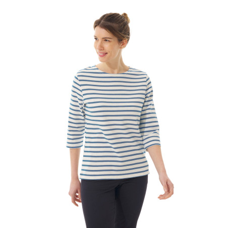 Marinière bicolore Femme bleu provencal | Mousqueton