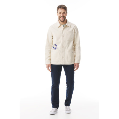 Veste chemise de travail Stéphanie Veillard écru chiné | Mousqueton