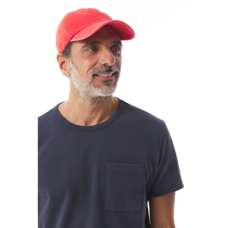 Casquette baseball réglable rouge piment | Mousqueton