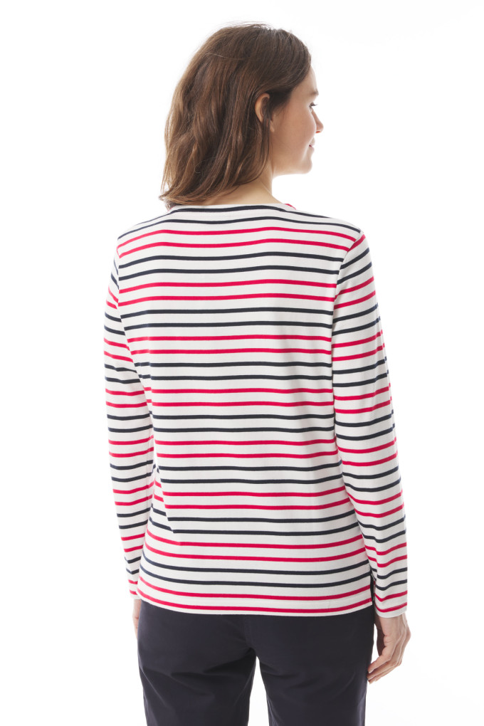 KADEAC MULTICOLORE ECRU - MARINE - CHILI