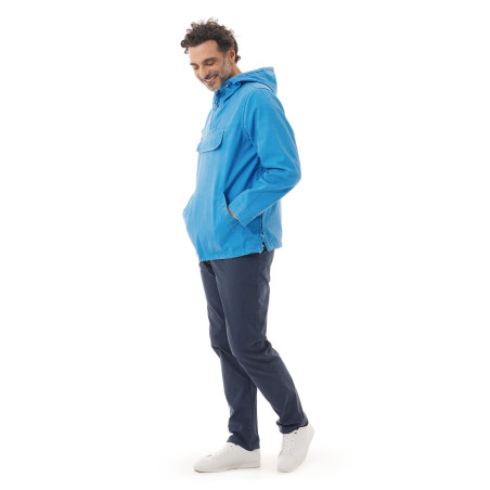 Hooded canvas jacket sky blue | Mousqueton