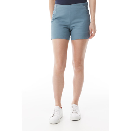 Short à pont pour femme couleur bleu provencal