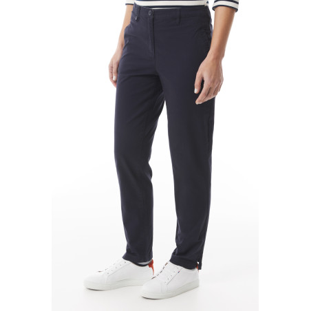 Pantalon femme taille haute bleu marine | Mousqueton