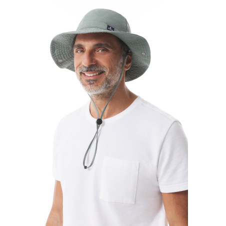 Chapeau safari adulte vert kaki | Mousqueton