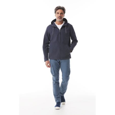 Veste homme taille ajustable bleu marine | Mousqueton