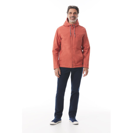 Veste homme taille ajustable orange tuile | Mousqueton