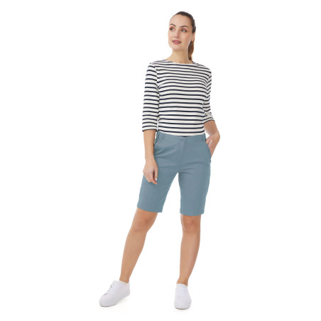 Bermuda à pont femme bleu provencal | Mousqueton