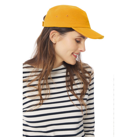 Adjustable orange yellow sailor cap | Mousqueton