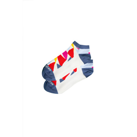Chaussettes courtes à motifs drapeaux multicolores | Mousqueton