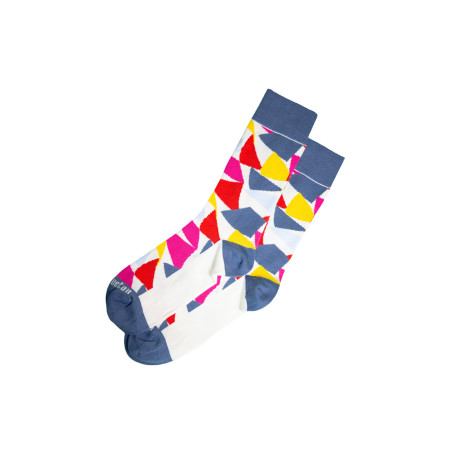 Chaussettes hautes à drapeaux multicolores | Mousqueton