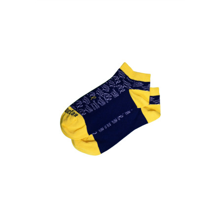 Chaussettes courtes bleu marine à motifs éperlans | Mousqueton