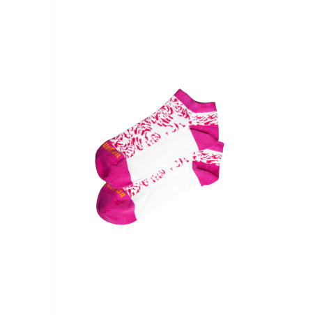 Chaussettes courtes à motifs poissons rose fuschia | Mousqueton
