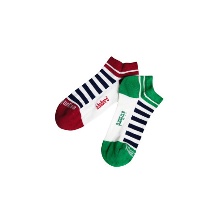 Chaussettes dépareillées basses en bambou écru | Mousqueton