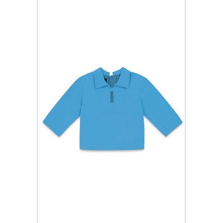 Vareuse en toile bleu ciel bébé | Mousqueton