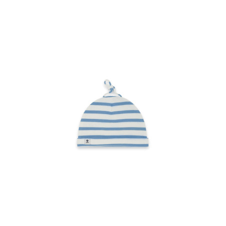 Bonnet rayé en coton bébé MIMI BABY-B | Mousqueton