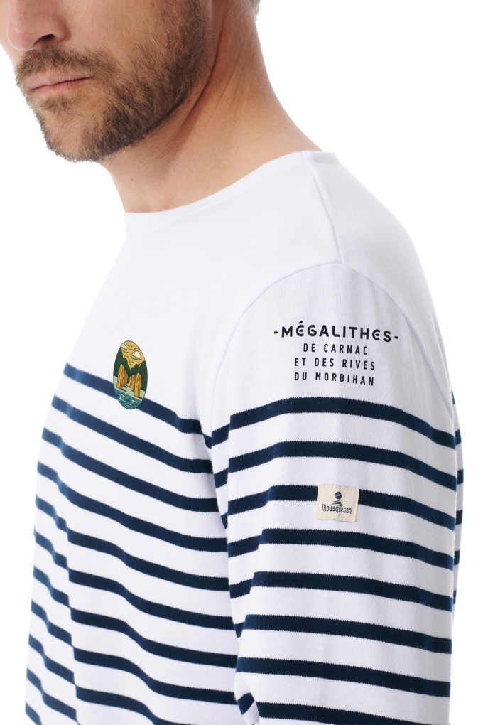 MARIO MEGALITHES BICOLORE BLANC - MARINE