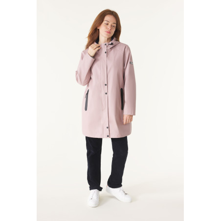 Ciré à capuche femme mauve pâle | Mousqueton
