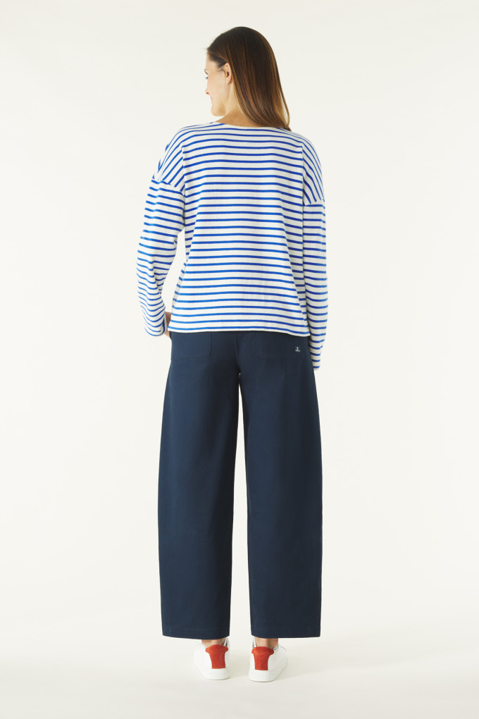 KERVER BICOLORE ECRU - COBALT