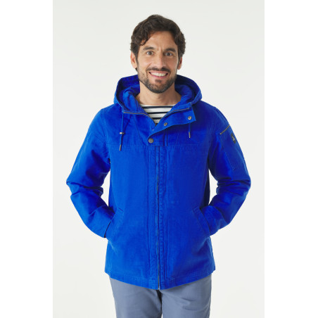 Veste homme en toile bleu cobalt | Mousqueton