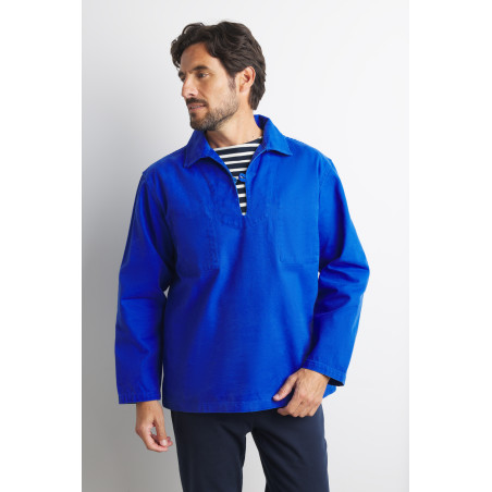 Vareuse de marin en toile canva bleu cobalt | Mousqueton