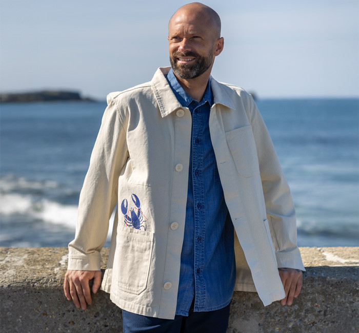 Lightweight, casual men's summer jacket | Nautical collection