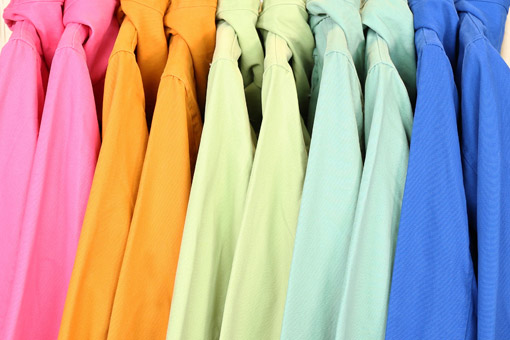toile de veste colorée