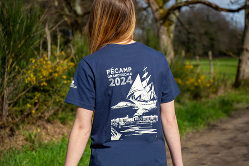 T-shirt officiel marine Fécamp grand Escale