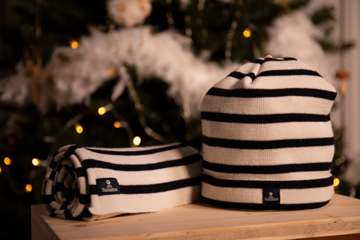 Bonnet et écharpe en laine Mousqueton