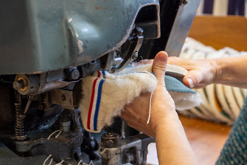 Montage de la semelle en feutre
