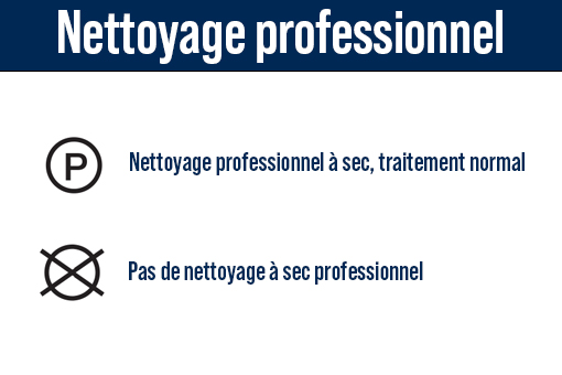 Symbole de nettoyage du vêtement