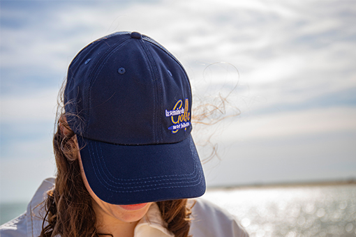 casquette officielle bleu marine brodée Semaine du Golfe