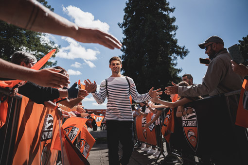 Joueur FC Lorient stade du Moustoir