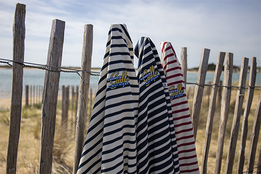 marinières avec des déclinaisons de couleurs brodées Semaine du Golfe