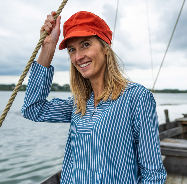 Une casquette à l'inspiration marine